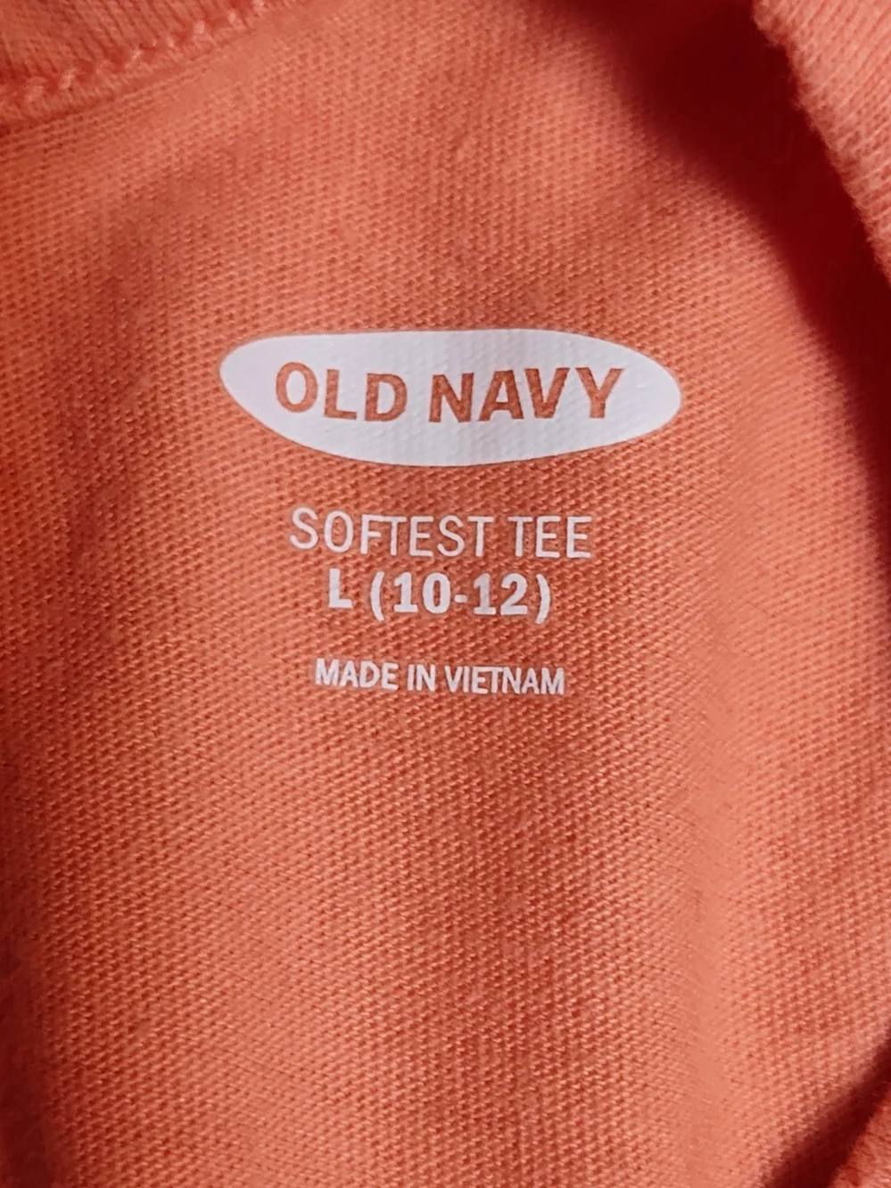Old Navy Peach Short-Sleeve Tee with Lattice Back